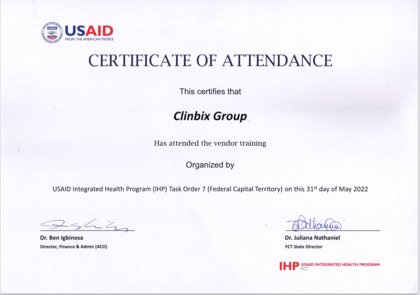 CERTIFICATE OF ATTENDANCE IMAGE